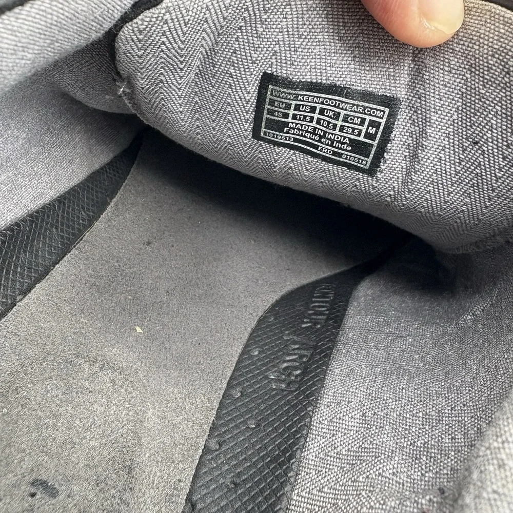 Keen Shoes Mens‎ Size 11.5 Glenhaven Sneakers Black Lace Up